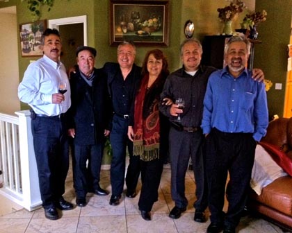 The Anaya family: Gerardo, Don Victor (grandfather), Armando, Leticia, Ramon and Victor Jr.