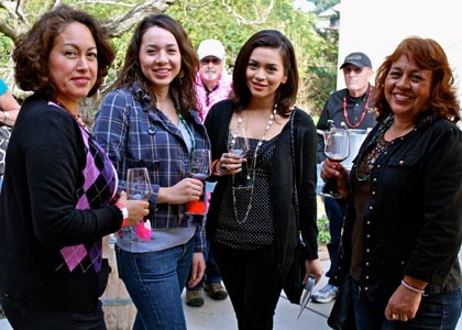 Mary & Leticia Anaya (far left, right), with Gabi & Karina Espinosa (middle)
