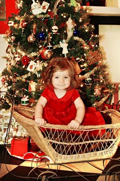 Baby Emma Ulmer, ready for Christmas
