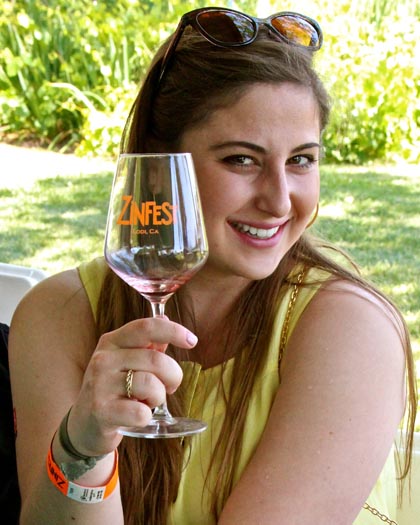 May: Lodi wine lover (Skye Morgan) at ZinFest