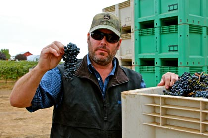 Michael David’s Kevin Phillips with 2012 Petite Sirah