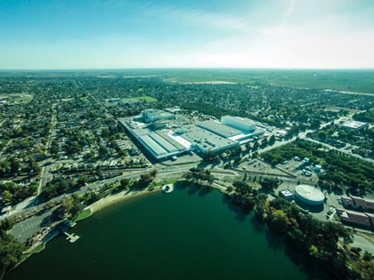 October from above Lodi Lake:  Our dear General Mills plant will be closing – how we will miss the evenings with the magical smell of Cheerios or Cocoa Puffs in the air.