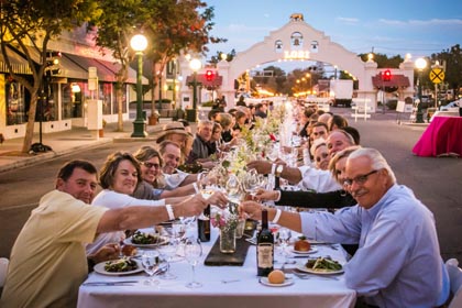Late September:  We toasted our local winemakers and wines at the SIP SAVOR LODI dinner running up and down Downtown Lodi’s Pine St.