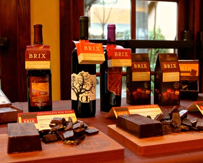 Brix Chocolates – our Wine & Chocolate Weekend co-sponsor – ready to go…