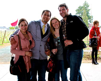 Friends and lovers at m2 winery…