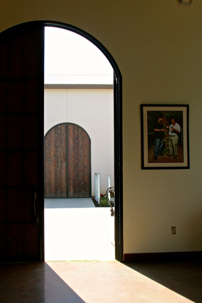 12-ft. doorways of the first two of three buildings planned for Stama winery