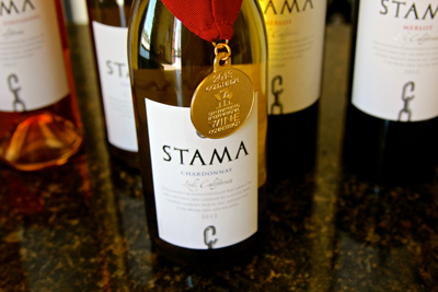 Stama Winery’s award winning Chardonnay