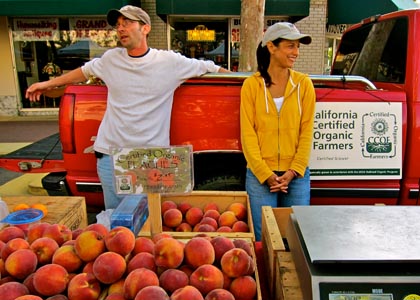 Lodi farmers market, June