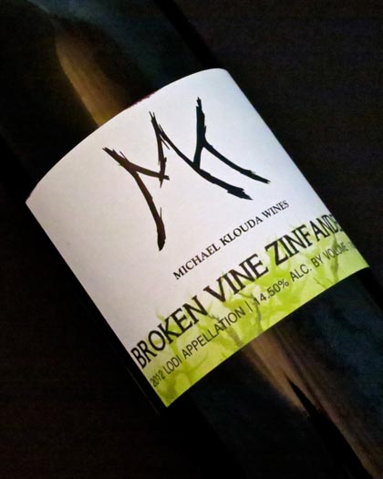 Michael Klouda Broken Vine Lodi Zinfandel