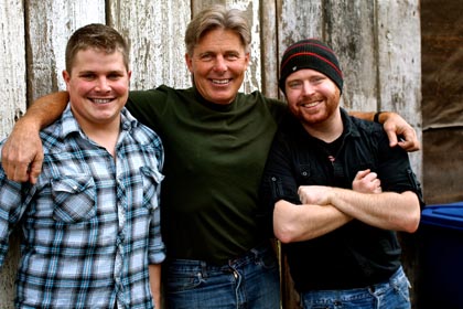 Lodi generations: Jessie’s Grove’s Greg Burns (center) with winemaking crew