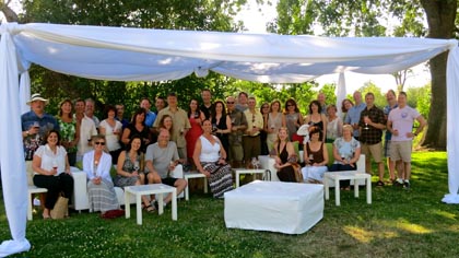 The “Lemcke” contingent from Vancouver, Canada, enjoying the life of Lodi Lake