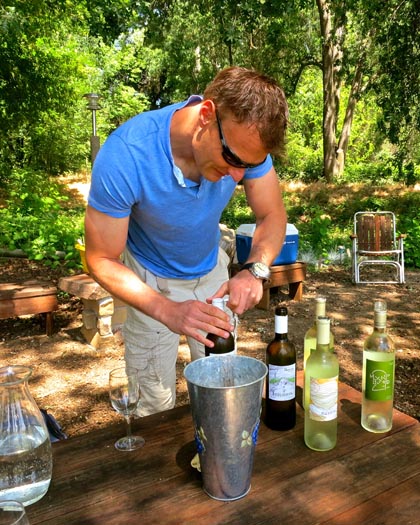 Borra’s Markus Niggli opening his Mokelumne Glen grown whites