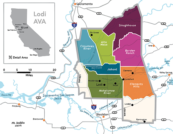 Lodi viticultural areas