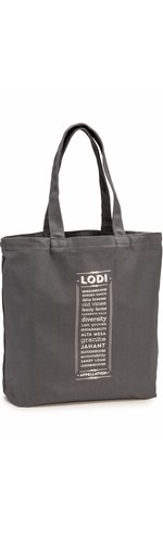 Charcoal Lodi Appellation Tote Bag