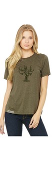Old Vine Woman's T-Shirt - Olive Green