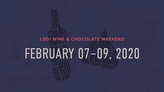 Lodi Winegrape Commission logo with event dates February 07-09, 2020.