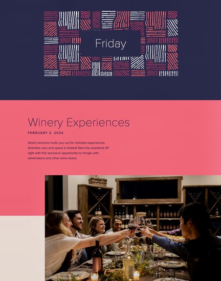 Group of people enjoying wine tasting at a winery event in Lodi, California.