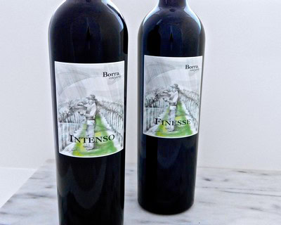 Two bottles of Lodi wine with vineyard label, showcasing local wine production and quality.