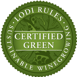 Lodi Winegrape Commission certified green seal for sustainable winegrowing practices in Lodi, California.