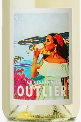 Book cover of Christina's Outlier featuring a woman with a flower in her hair by a lake.