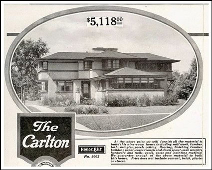 Vintage advertisement for The Carlton, a historic house in Lodi, California, related to wine and grape industry.