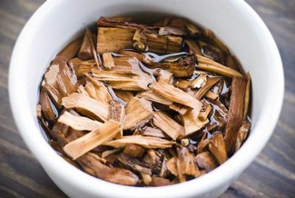 Close-up of a bowl of fermented wine grape skins for Lodi wine production.